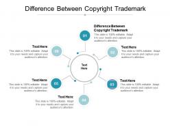 Difference between copyright trademark ppt powerpoint presentation styles maker cpb