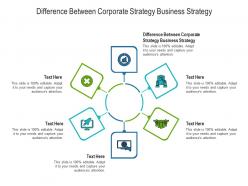 Difference between corporate strategy business strategy ppt powerpoint presentation gallery guidelines cpb