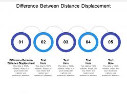 Difference between distance displacement ppt powerpoint presentation slides shapes cpb