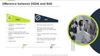Difference Between DSDM And Rad Ppt Powerpoint Presentation Slides Clipart Images