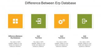 Difference Between ERP Database In Powerpoint And Google Slides Cpb