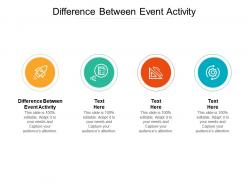 Difference between event activity ppt powerpoint presentation slides icon cpb