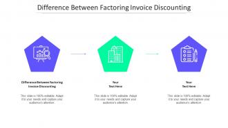 Difference Between Factoring Invoice Discounting Ppt Powerpoint Presentation Slides Clipart Cpb