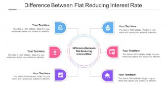 Difference Between Flat Reducing Interest Rate Ppt Powerpoint Presentation Summary Elements Cpb