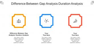 Difference between gap analysis duration analysis ppt powerpoint presentation pictures format cpb
