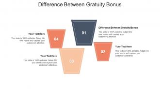 Difference between gratuity bonus ppt powerpoint presentation gallery pictures cpb