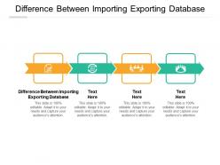Difference between importing exporting database ppt powerpoint presentation infographic template clipart cpb