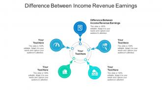 Difference between income revenue earnings ppt powerpoint presentation summary styles cpb
