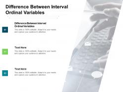 Difference between interval ordinal variables ppt powerpoint presentation gallery show cpb