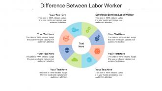 Difference between labor worker ppt powerpoint presentation summary visuals cpb