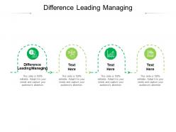 Difference between leading managing ppt powerpoint presentation show guide cpb