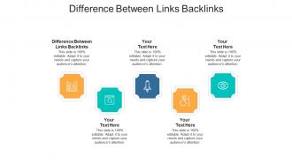 Difference between links backlinks ppt powerpoint presentation visual aids outline cpb