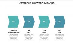 Difference between mla apa ppt powerpoint presentation professional visuals cpb