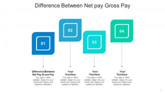 Difference between net pay gross pay ppt powerpoint presentation portfolio slide portrait cpb