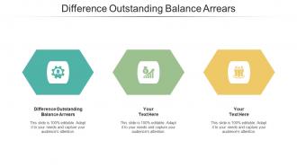 Difference Between Outstanding Balance Arrears Ppt Powerpoint Presentation Infographic Cpb