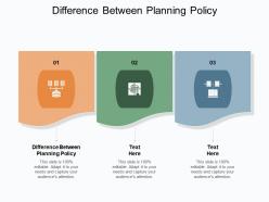 Difference between planning policy ppt powerpoint presentation ideas graphics tutorials cpb