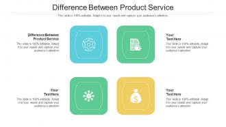 Difference between product service ppt styles graphics tutorials cpb