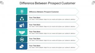 Difference between prospect customer ppt powerpoint presentation outline shapes cpb