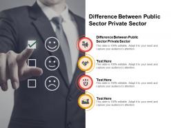 Difference between public sector private sector ppt powerpoint presentation outline infographics cpb