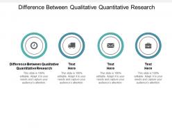 Difference between qualitative quantitative research ppt powerpoint presentation inspiration diagrams cpb