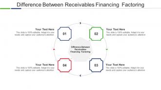 Difference Between Receivables Financing Factoring Ppt Powerpoint Presentation Summary Deck Cpb