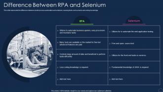 Difference Between Rpa And Selenium Robotic Process Automation Types