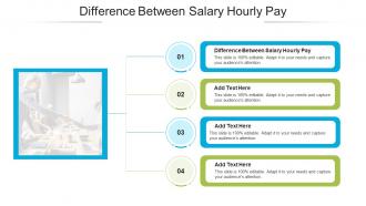 Difference Between Salary Hourly Pay In Powerpoint And Google Slides Cpb