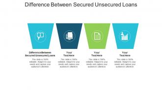 Difference between secured unsecured loans ppt powerpoint presentation inspiration cpb