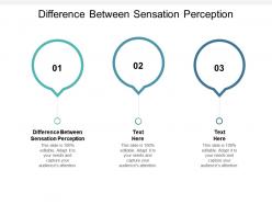 Difference between sensation perception ppt powerpoint presentation gallery format cpb