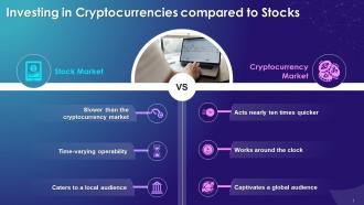 Difference Between Stocks And Cryptocurrency Training Ppt