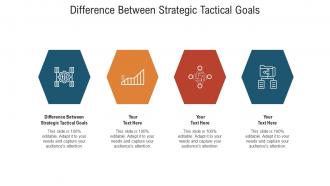 Difference between strategic tactical goals ppt powerpoint presentation summary infographic template cpb