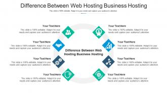 Difference between web hosting business hosting ppt powerpoint presentation infographic introduction cpb