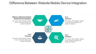 Difference between website mobile device integration ppt powerpoint presentation icon outfit cpb