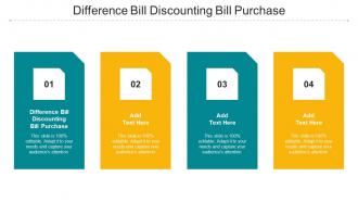 Difference Bill Discounting Bill Purchase Ppt Powerpoint Presentation Infographic Template Show Cpb