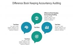 Difference book keeping accountancy auditing ppt powerpoint presentation portfolio smartart cpb
