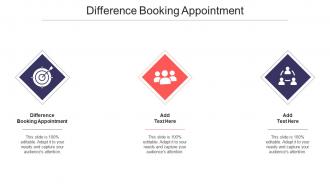 Difference Booking Appointment Ppt Powerpoint Presentation Outline Design Ideas Cpb