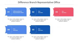 Difference branch representative office ppt powerpoint presentation layouts objects cpb