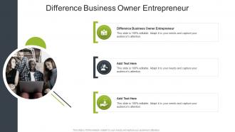 Difference Business Owner Entrepreneur In Powerpoint And Google Slides Cpb