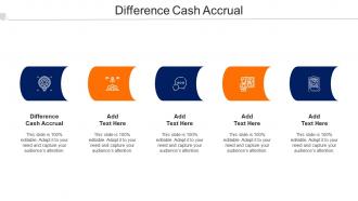 Difference Cash Accrual Ppt Powerpoint Presentation Slides Clipart Images Cpb