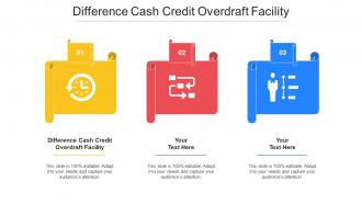 Difference Cash Credit Overdraft Facility Ppt Powerpoint Presentation File Cpb