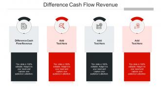 Difference Cash Flow Revenue Ppt Powerpoint Presentation Examples Cpb