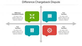 Difference chargeback dispute ppt powerpoint presentation file model cpb