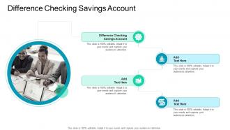 Difference Checking Savings Account In Powerpoint And Google Slides Cpb