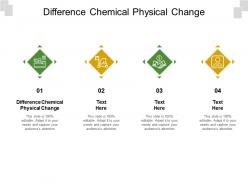 Difference chemical physical change ppt powerpoint presentation summary deck cpb