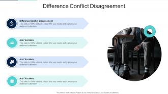 Difference Conflict Disagreement In Powerpoint And Google Slides Cpb