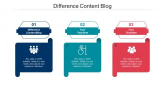 Difference content blog ppt powerpoint presentation infographics graphics pictures cpb