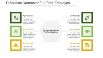 Difference Contractor Full Time Employee In Powerpoint And Google Slides Cpb