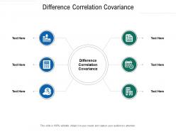 Difference correlation covariance ppt powerpoint presentation professional gallery cpb