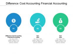 Difference cost accounting financial accounting ppt powerpoint presentation infographics cpb