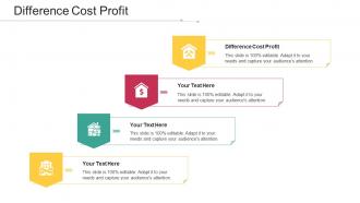 Difference Cost Profit Ppt Powerpoint Presentation Icon Deck Cpb